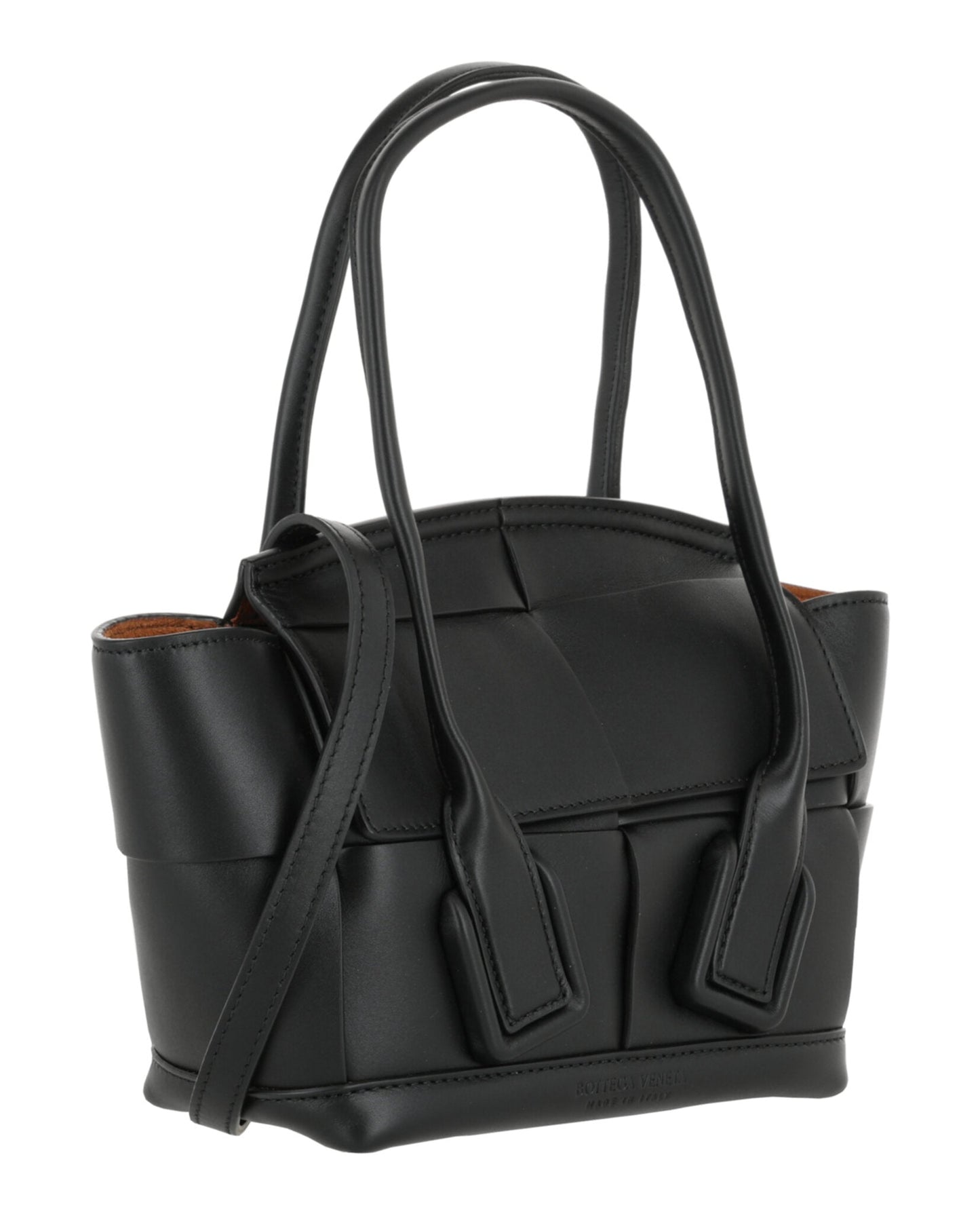 Bottega Veneta Womens Arco 33 Mini Grainy Leather Top-Handle Bag