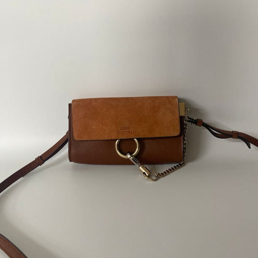 Chloe Faye Bag Shoulder Mini leather suede material size W17.6 x H12 x D3.5cm - NG102743