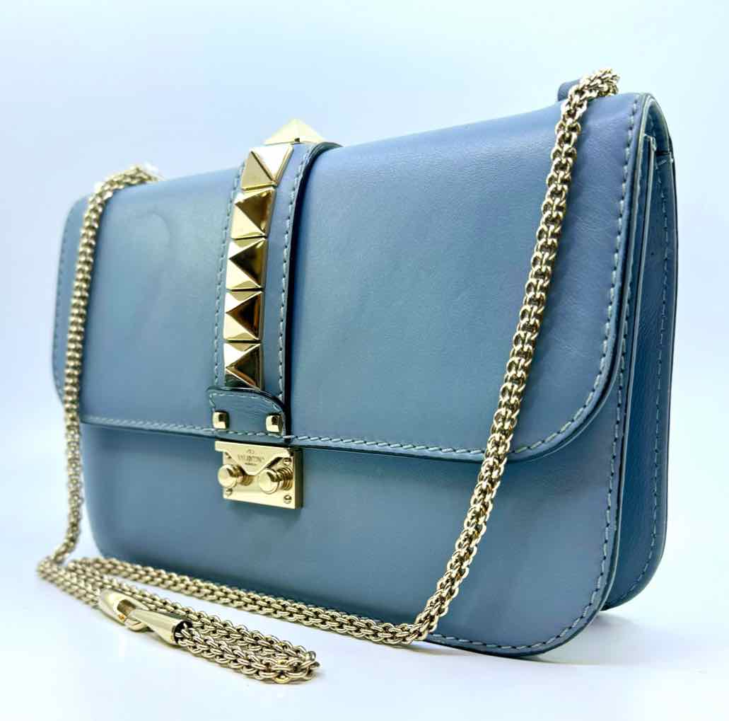 VALENTINO Grey Leather Handbag