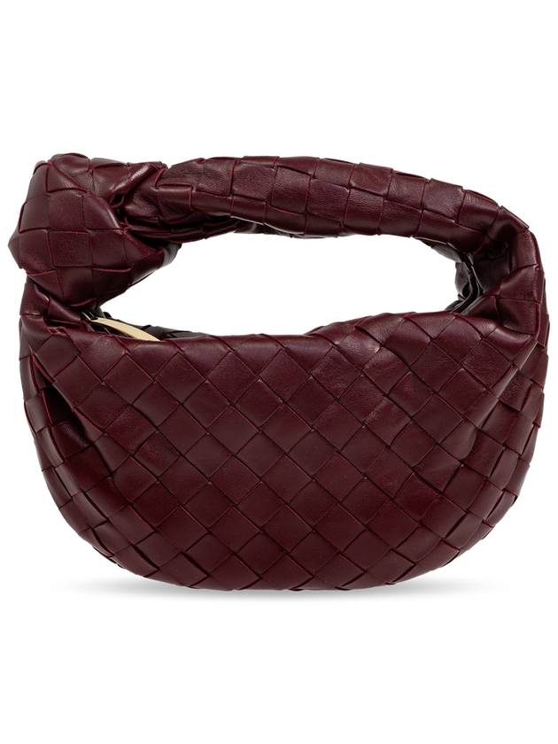 Bottega Veneta Jodie Intrecciato Small Tote Bag Burgundy