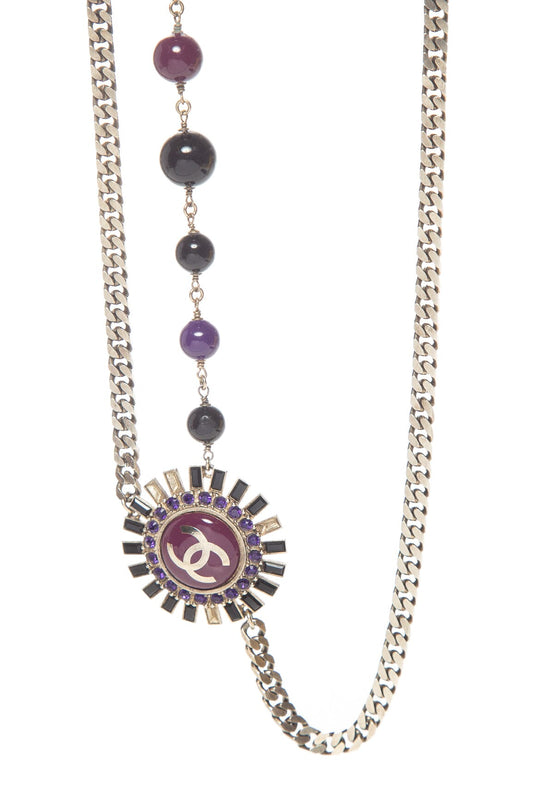 Chanel 2007 Purple Chain and Bead Belt