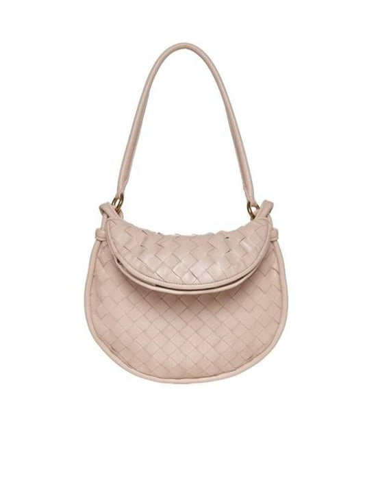 Bottega Veneta Intrecciato Gemelli Small Shoulder Bag Lotus