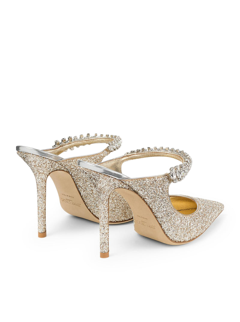 Jimmy Choo Women Bing 100 In Glitter Fabric
