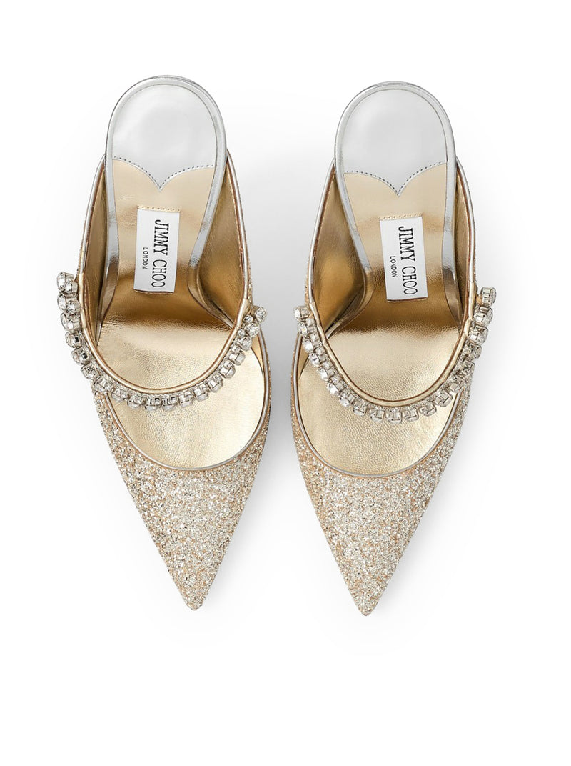 Jimmy Choo Women Bing 100 In Glitter Fabric