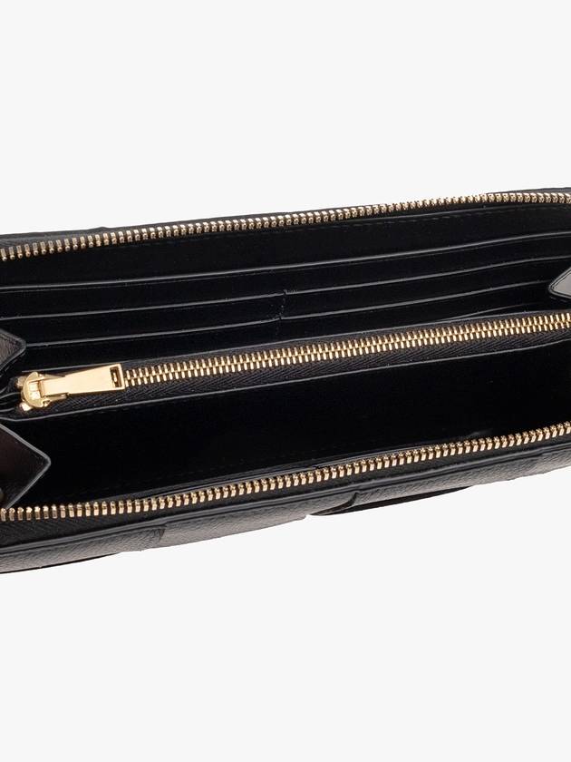 Bottega Veneta Intrecciato zipper around long wallet