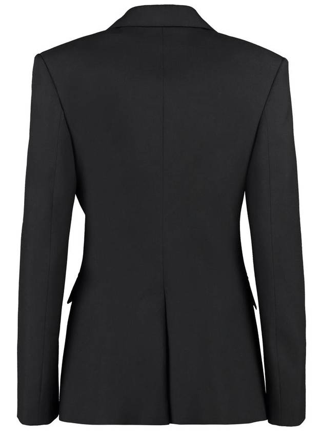 Burberry Women's Wool Tailored Blazer Jacket Black
