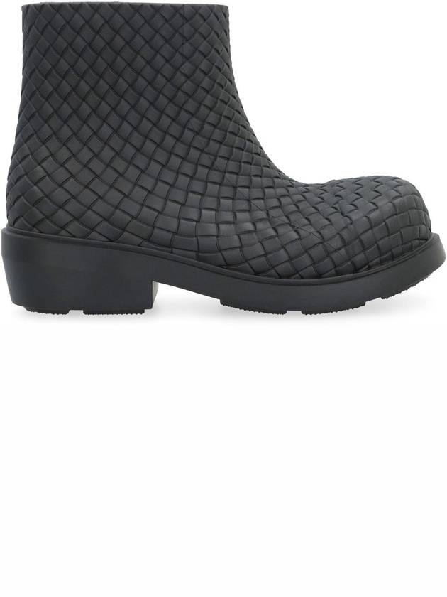 Bottega Veneta Fireman Rubber Rain Boots Black