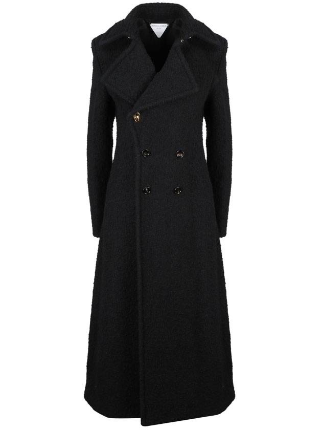 Bottega Veneta Breasted Double Coat Black