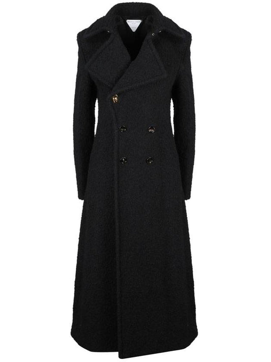 Bottega Veneta Breasted Double Coat Black