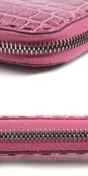 Bottega Veneta Crocodile Zip Wallet