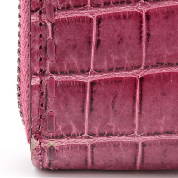 Bottega Veneta Crocodile Zip Wallet