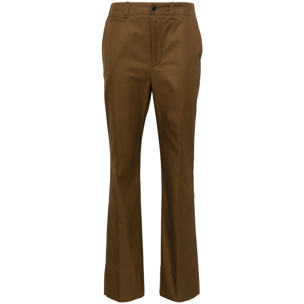 Saint Laurent Brown Trousers - Straight Trousers Women