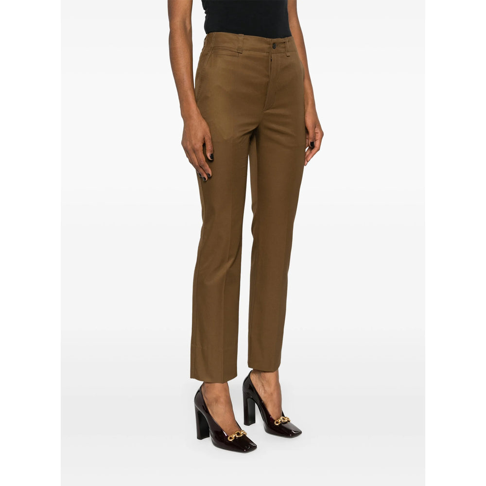 Saint Laurent Brown Trousers - Straight Trousers Women