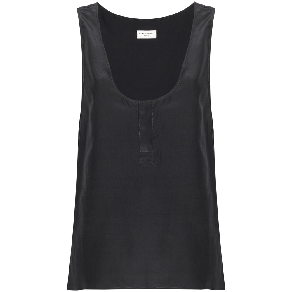 Saint Laurent Grey Tops - Vests & Tank Tops Women