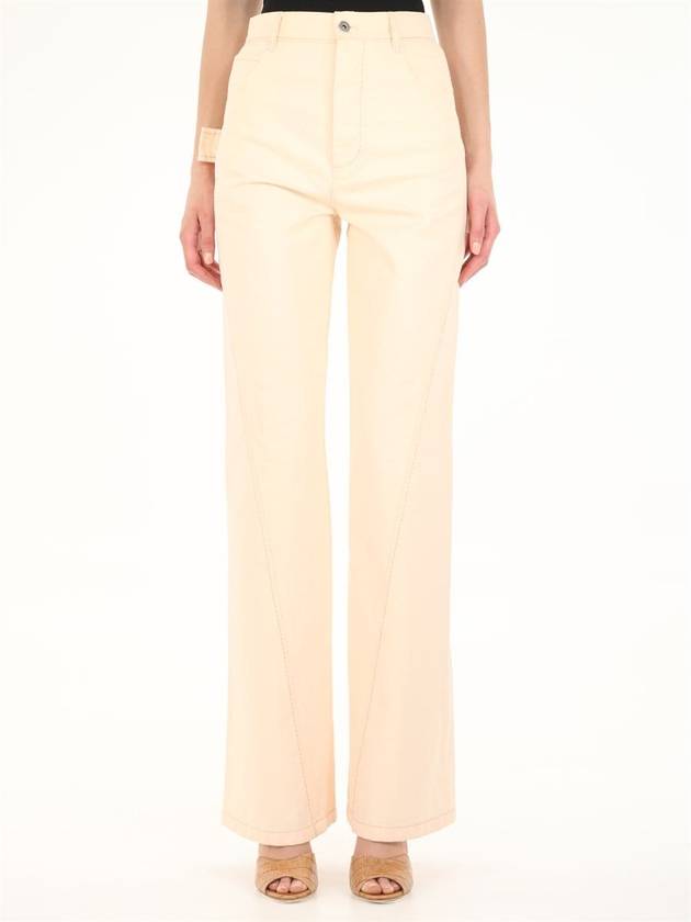 Bottega Veneta straight pants beige
