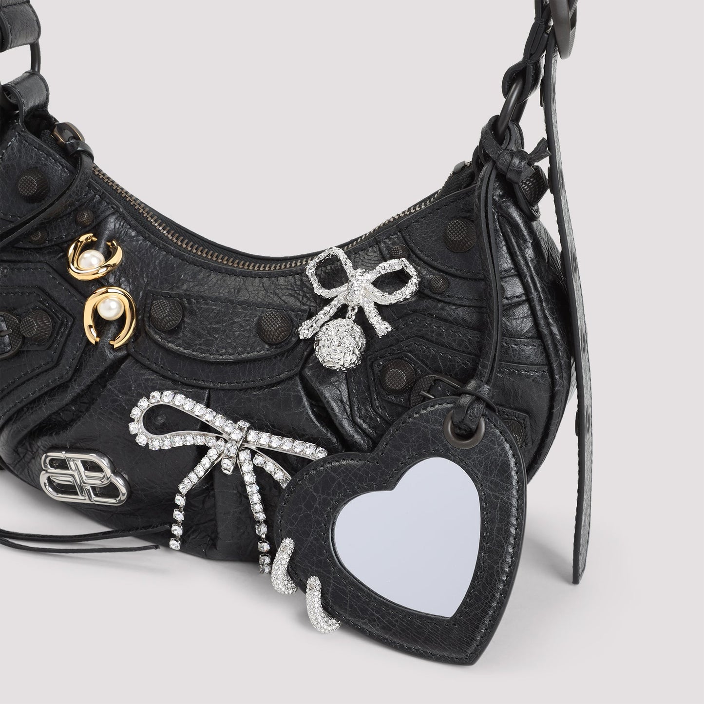 BALENCIAGA Mini Leather Shoulder Handbag