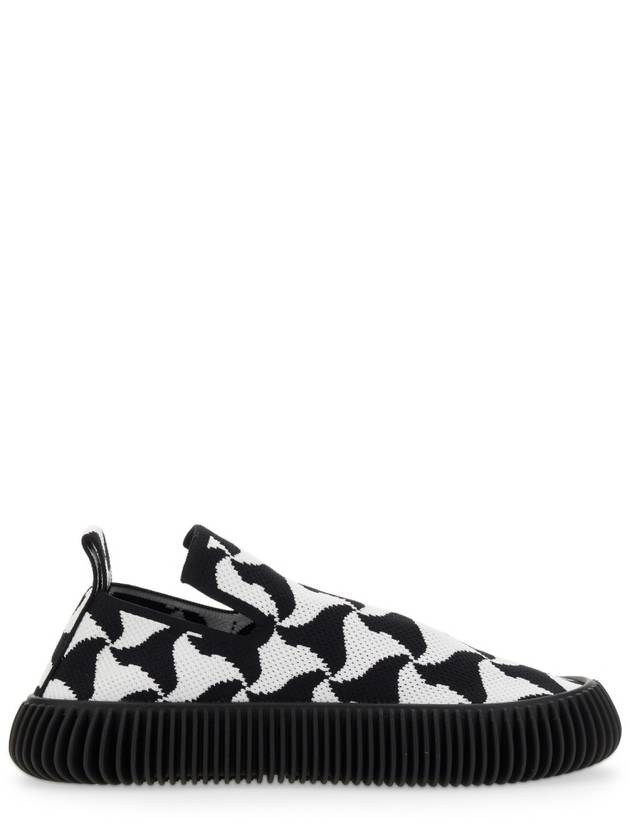 Bottega Veneta Ripple Slip-Ons Black White