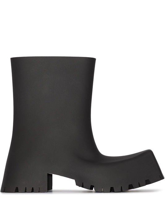 BALENCIAGA Trooper Block-Heel Rubber Boots
