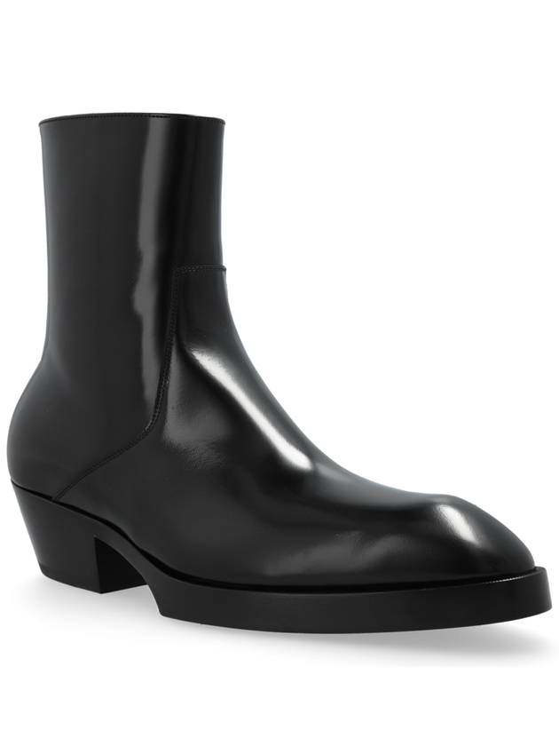 Bottega Veneta Bottega Veneta Leather Heeled Shoes Dalton, Men's, Black