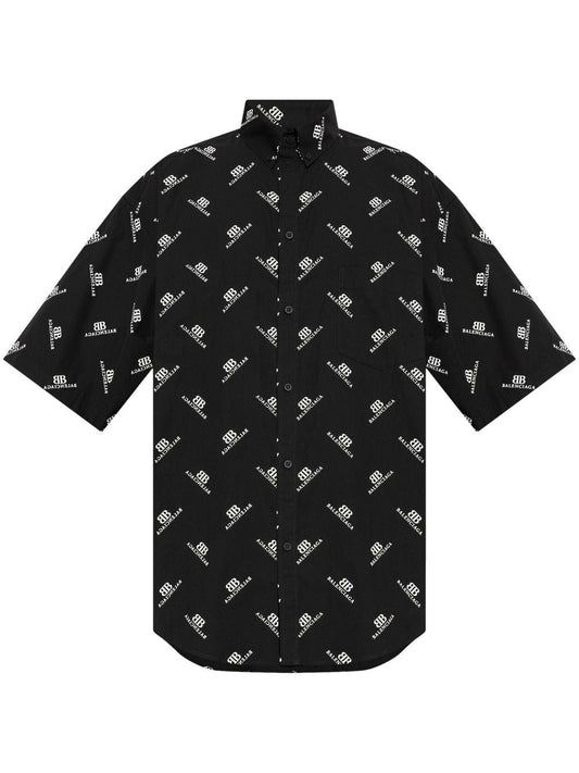 BALENCIAGA Large Fit Button-Up Shirt
