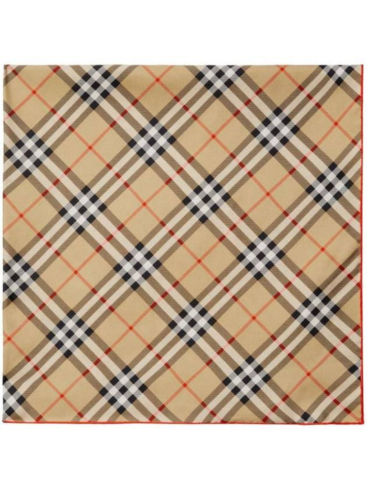 Burberry Vintage Check Silk Muffle Beige
