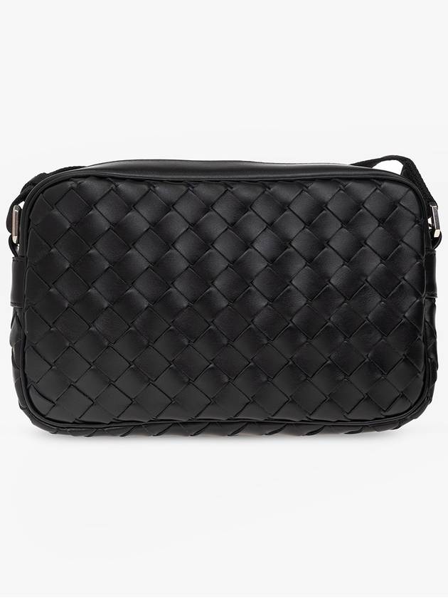 Bottega Veneta Classic Intrecciato Small Camera Cross Bag Black
