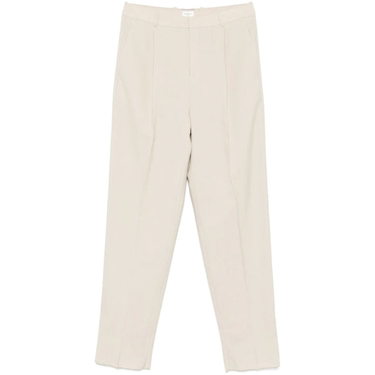 Saint Laurent Neutrals Trousers - Tapered Trousers Men