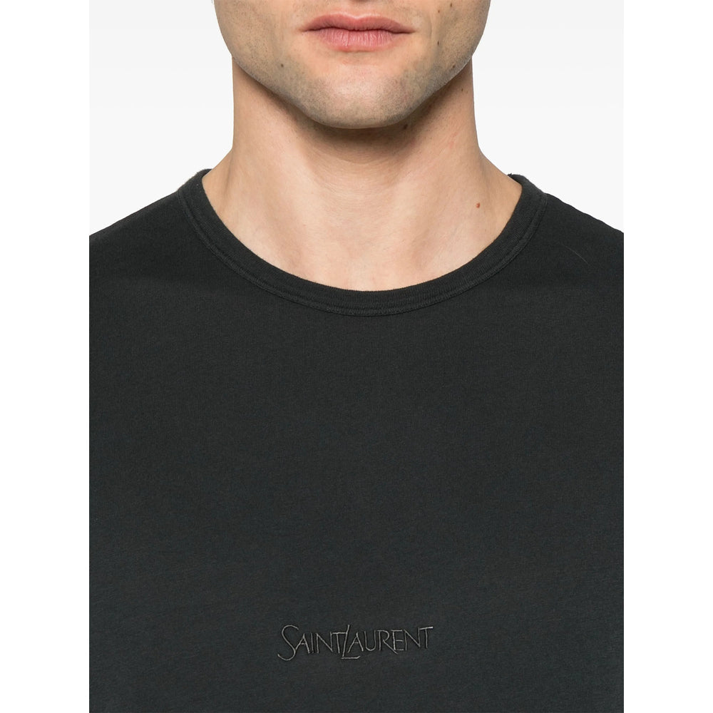 Saint Laurent Grey T-Shirts & Vests - T-Shirts Men