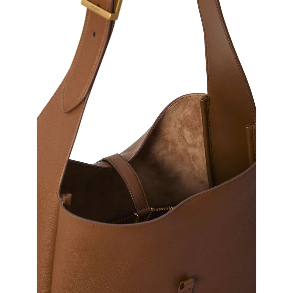 Saint Laurent Brown Shoulder Bags Women