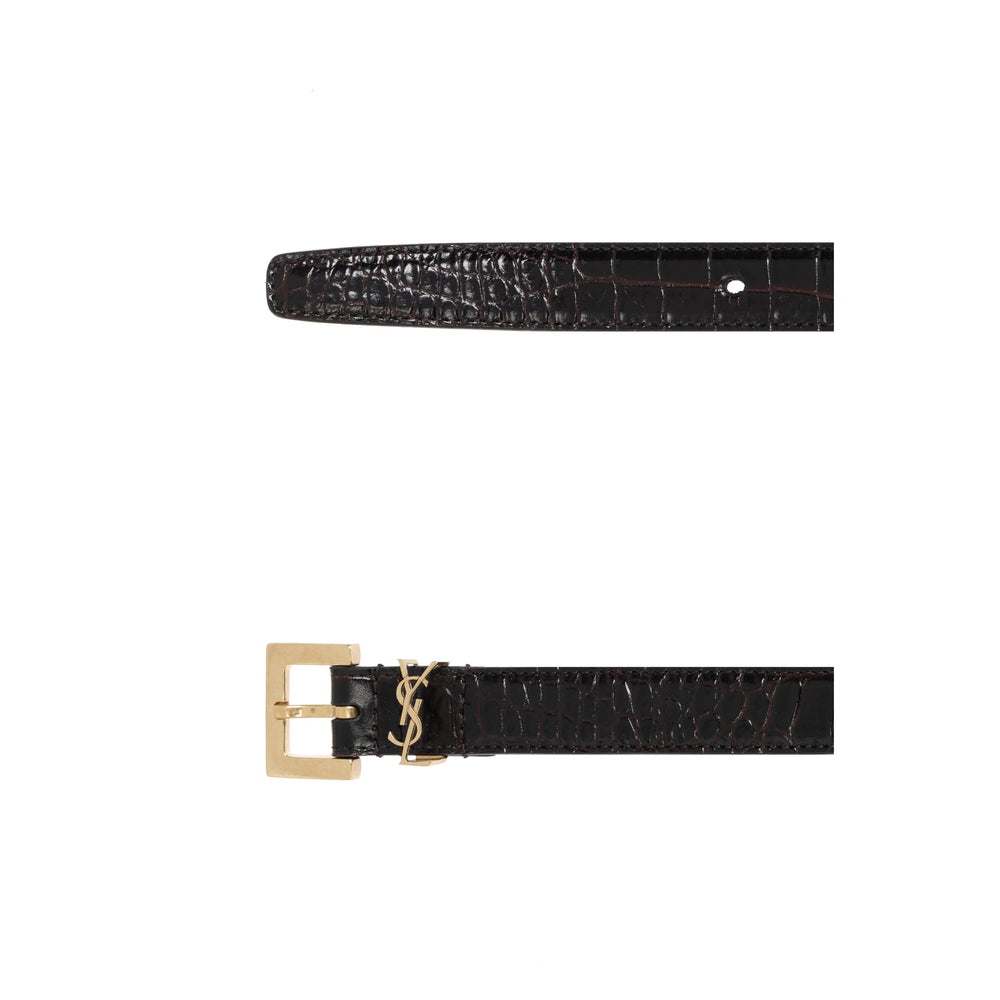 Saint Laurent Brown Belts Women
