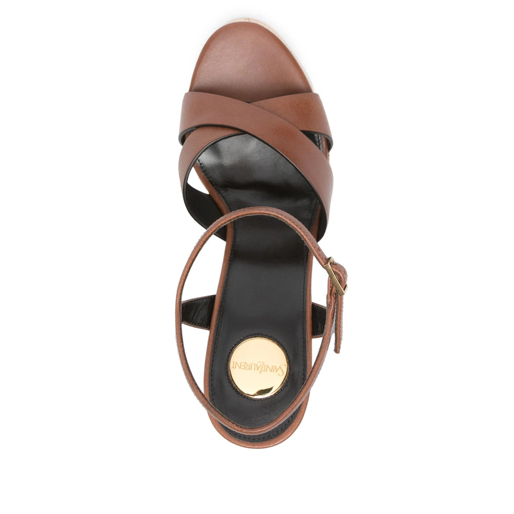 Saint Laurent Brown Sandals Women