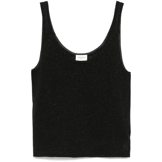 Saint Laurent Black Tops - Vests & Tank Tops Women
