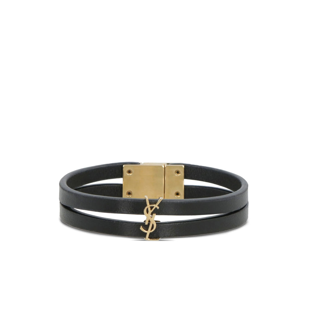 Saint Laurent Black Bracelets Men