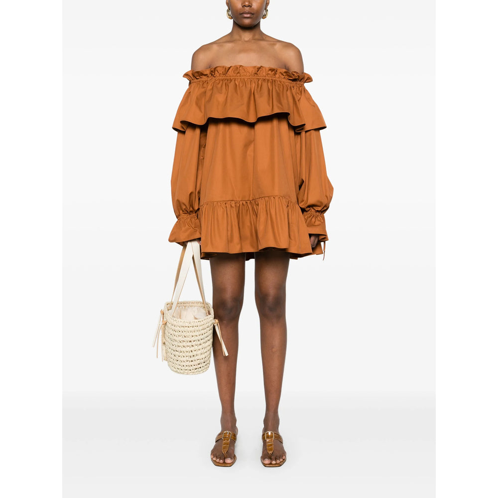 Saint Laurent Brown Dresses - Day Dresses Women