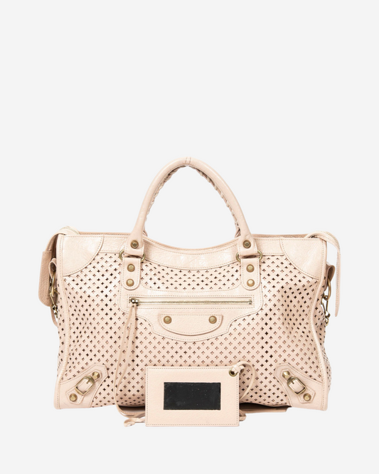 Bolsa Balenciaga City Perforada