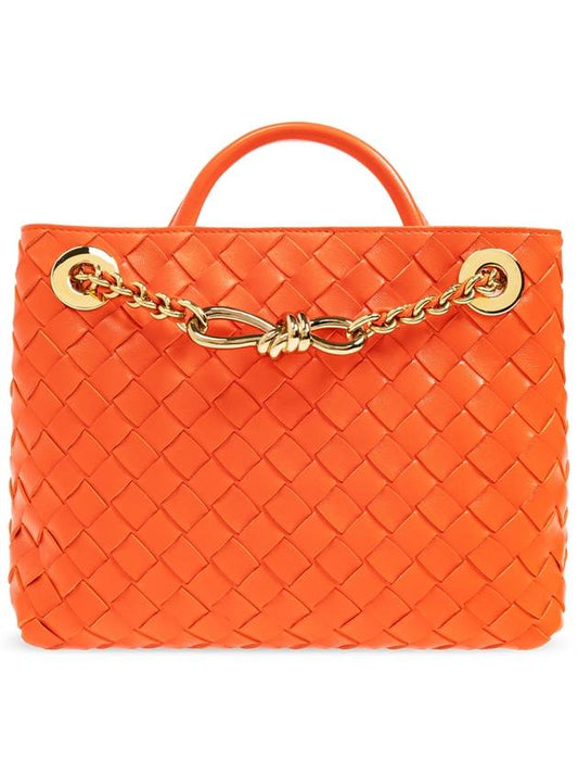 Bottega Veneta Bottega Veneta Shoulder Bag ‘Andiamo Small’, Women's, Orange