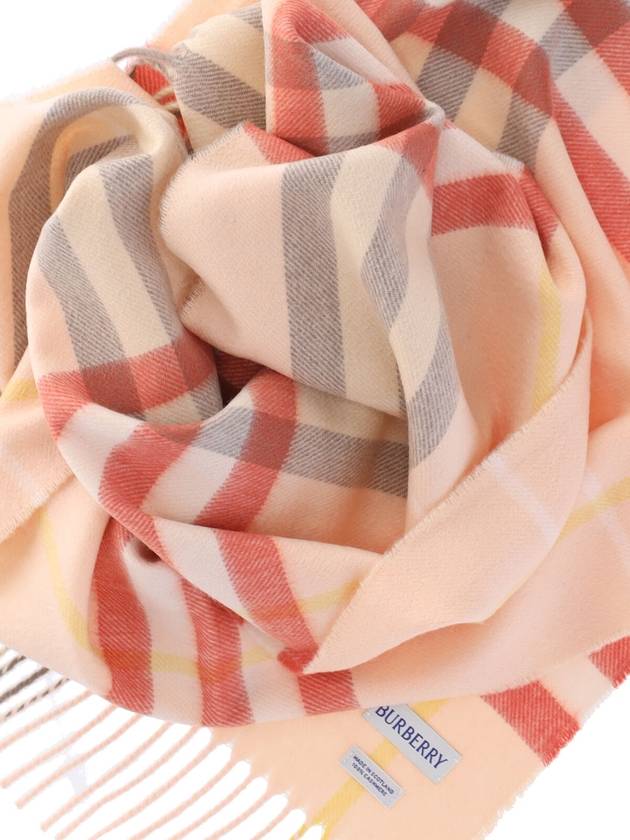 Burberry Check Cashmere Scarf Teacup