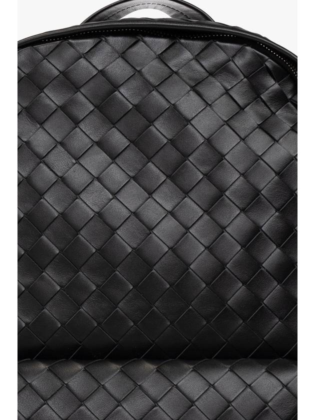 Bottega Veneta Intrecciato Medium Calfskin Backpack Black