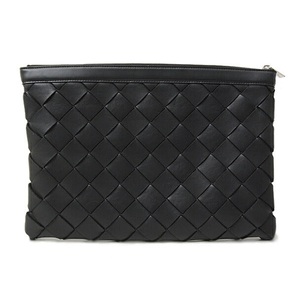 Bottega Veneta Leather Intrecciato Clutch Bag