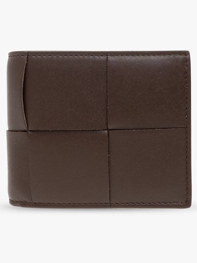Bottega Veneta Intrecciato Coin Pocket Half Wallet Brown
