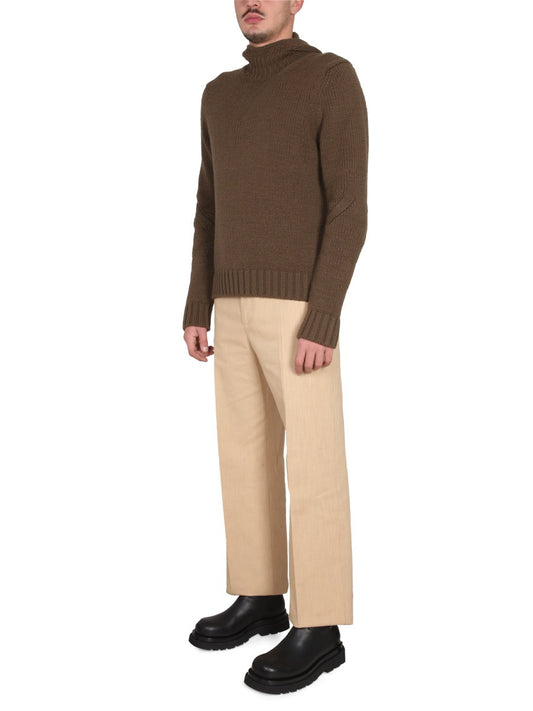 Bottega Veneta Men Textured Jersey With Hood
