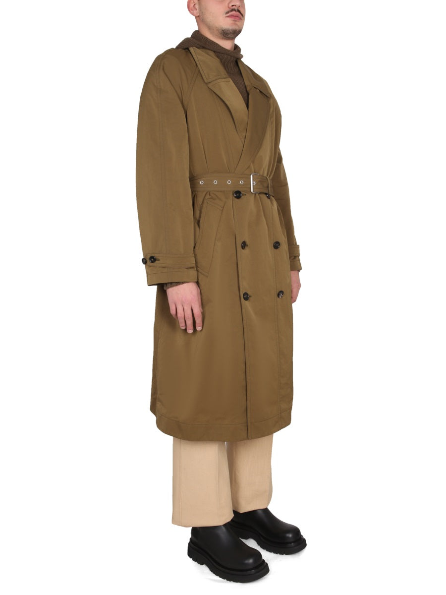 Bottega Veneta Men Nylon Folding Trench Coat