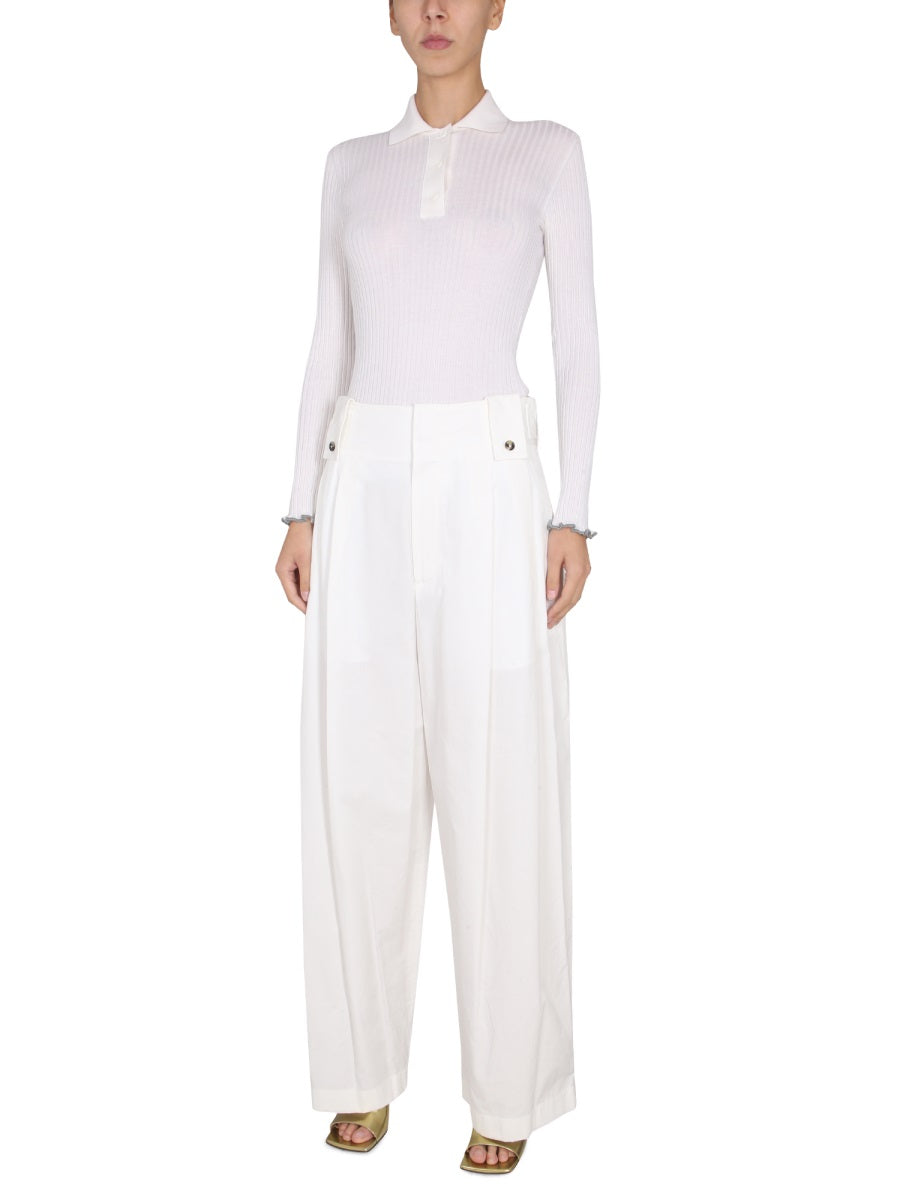 Bottega Veneta Women Wide Leg Pants