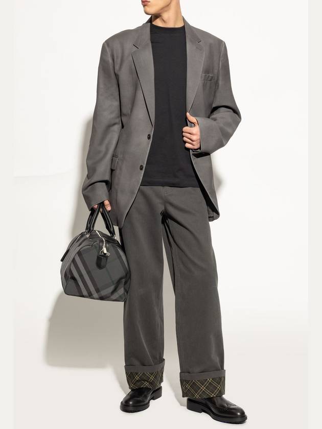 Burberry Burberry Leather Ankle Boots, Men's, Black