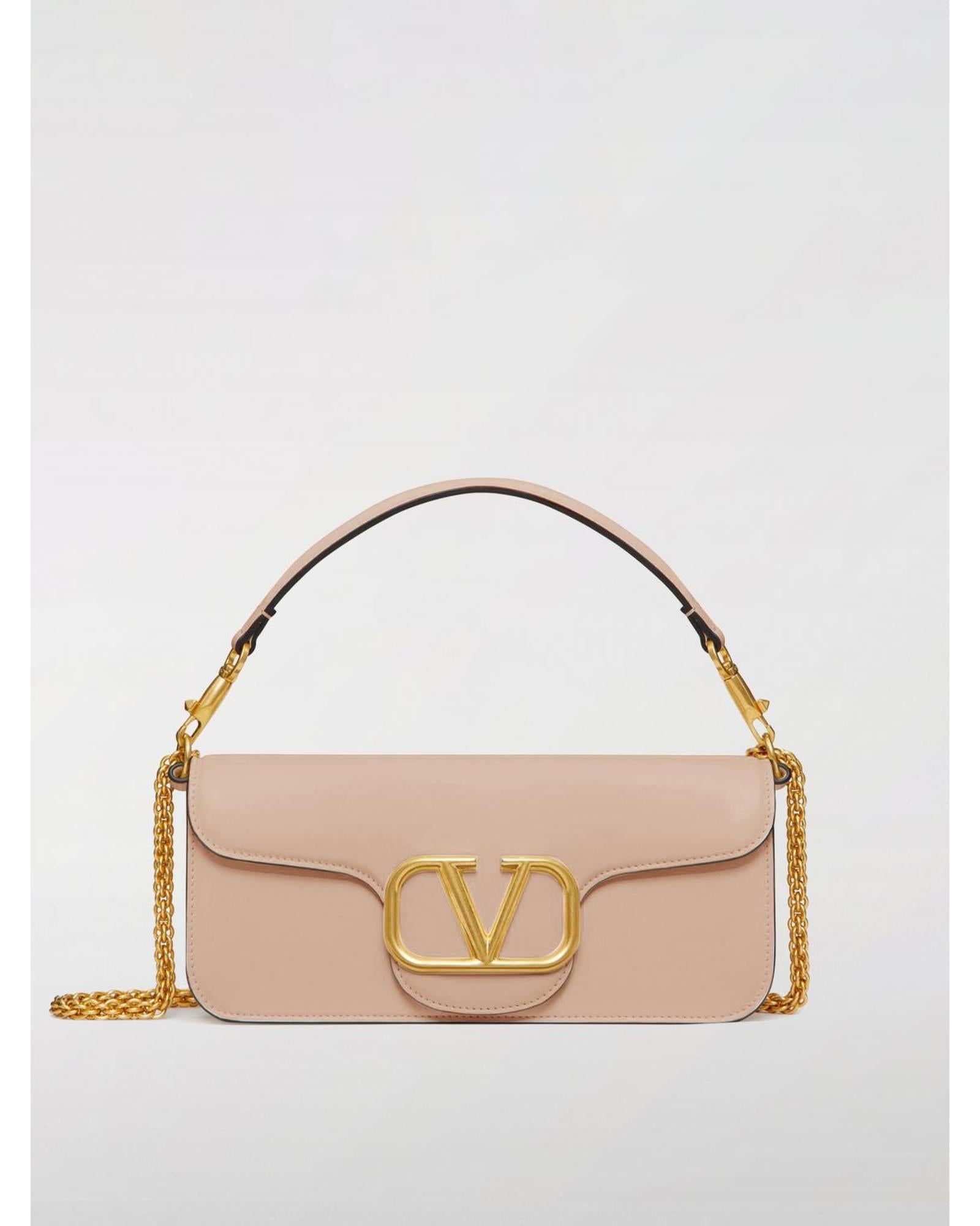 Valentino Garavani Roman Stud Shoulder Bag Women Yellow Cream ONE SIZE Nude