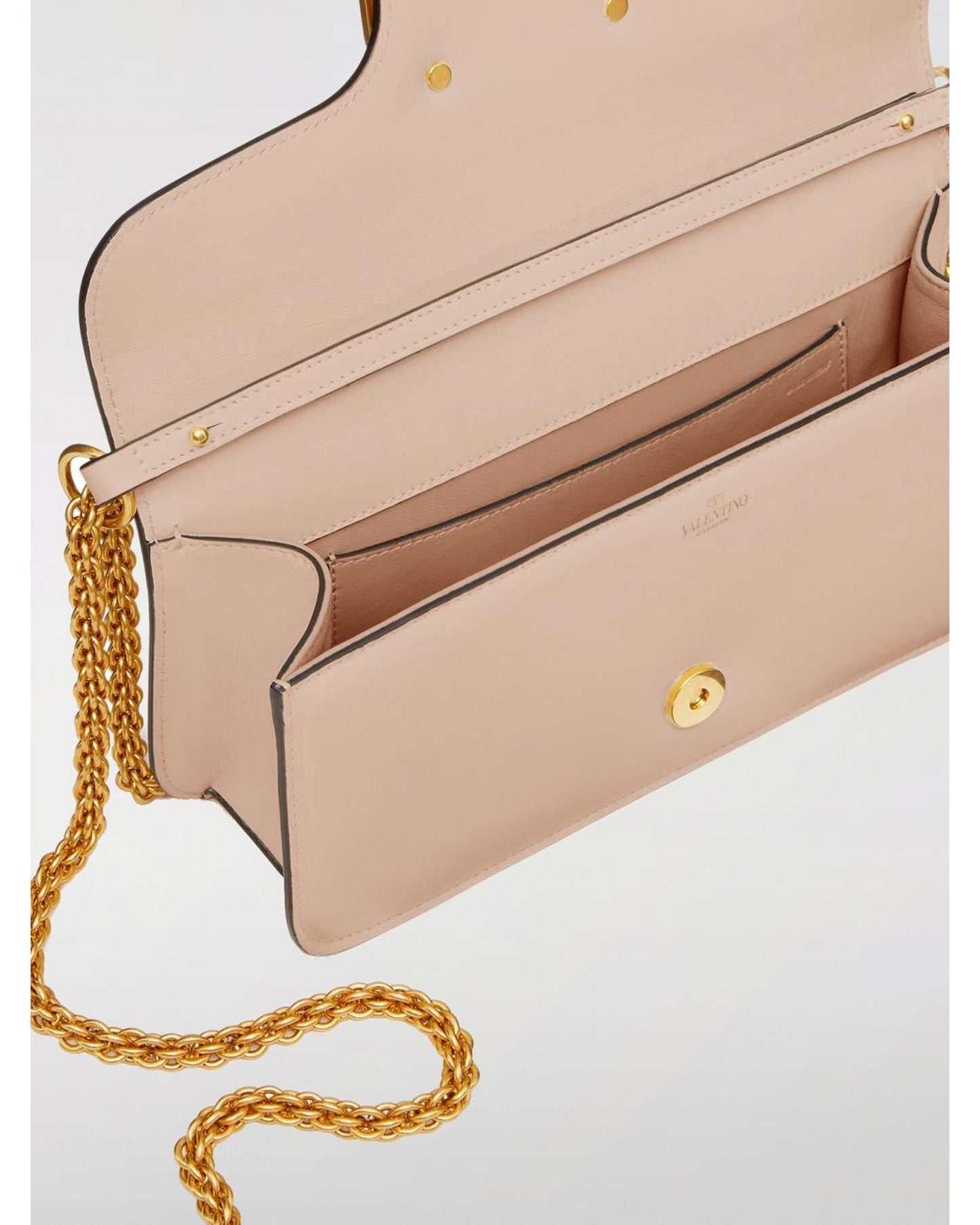 Valentino Garavani Roman Stud Shoulder Bag Women Yellow Cream