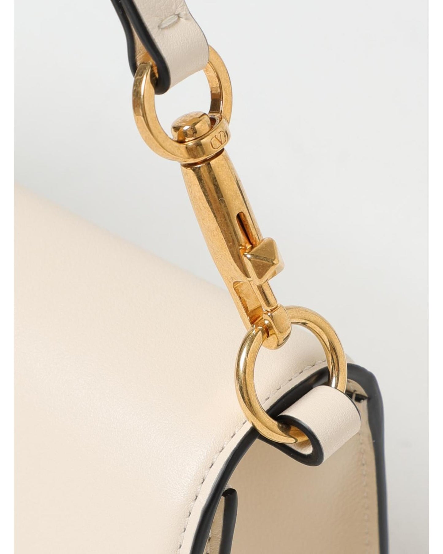 Valentino Garavani Roman Stud Shoulder Bag Women Yellow Cream