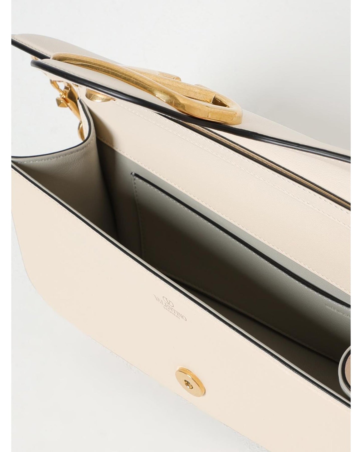 Valentino Garavani Roman Stud Shoulder Bag Women Yellow Cream