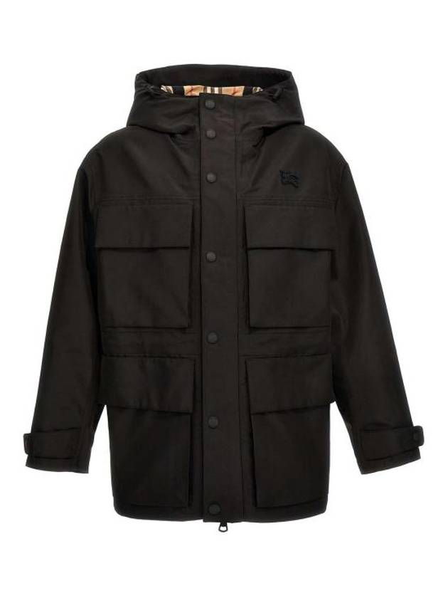Burberry Patch Pocket Parka Black