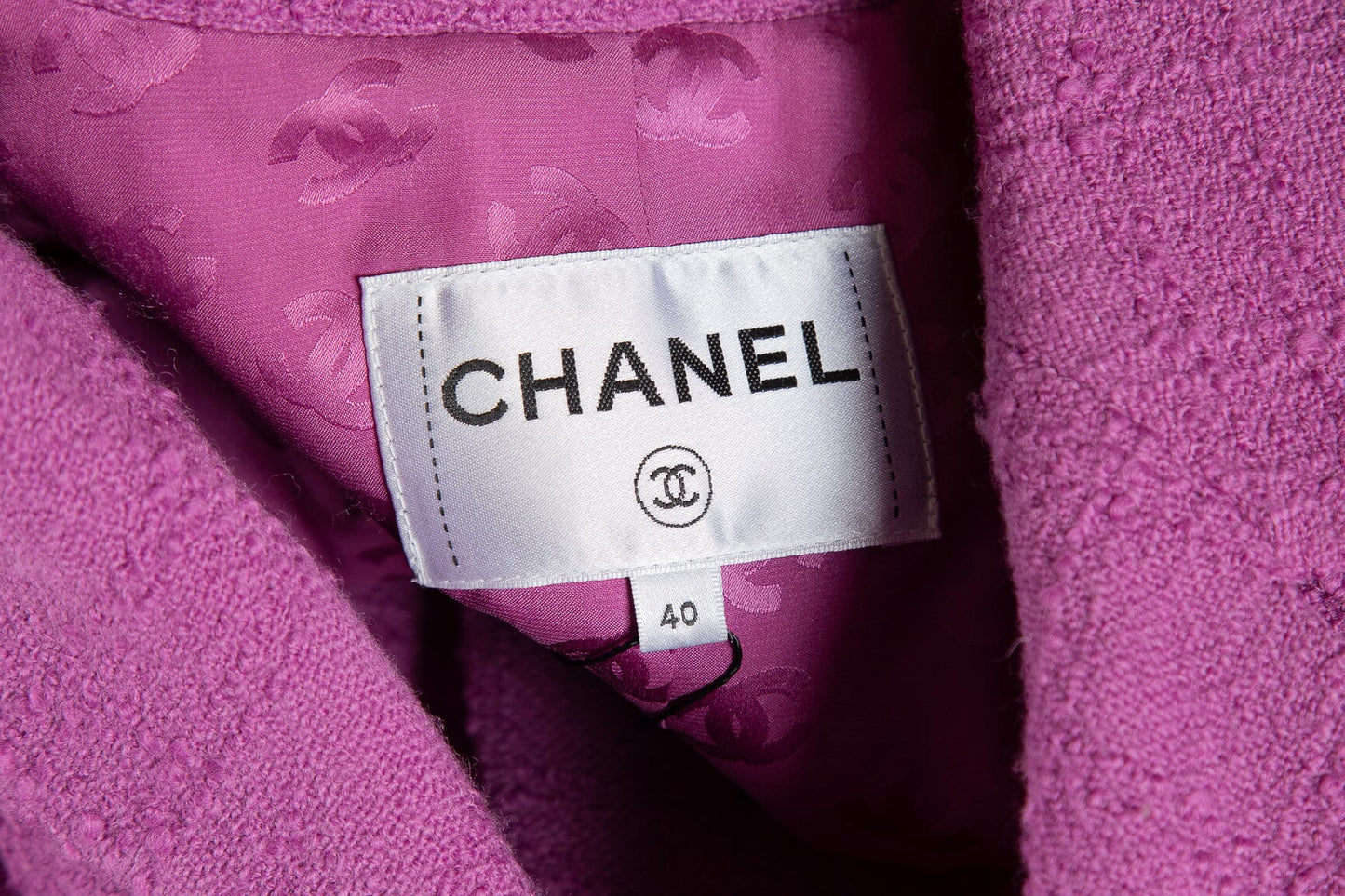 Chanel 2023 Purple Wool Jacket SZ 40